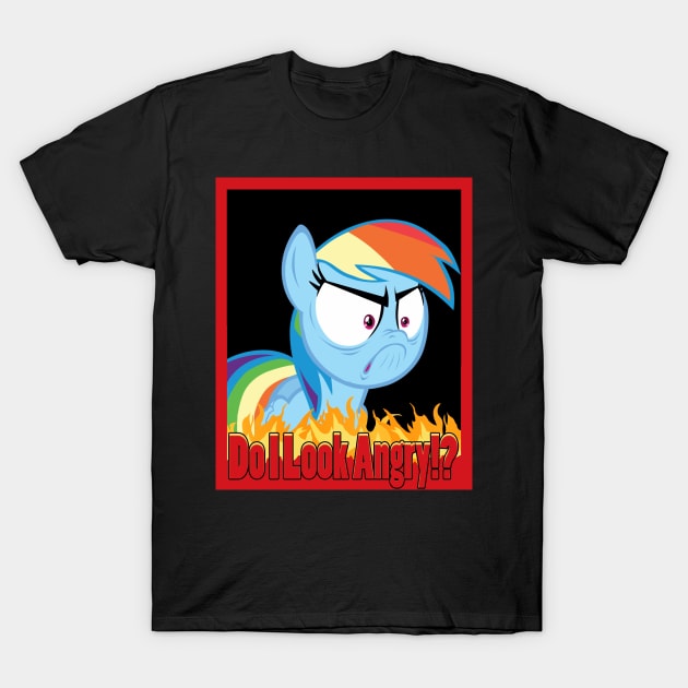 Do I Look Angry!? T-Shirt by jingacoo